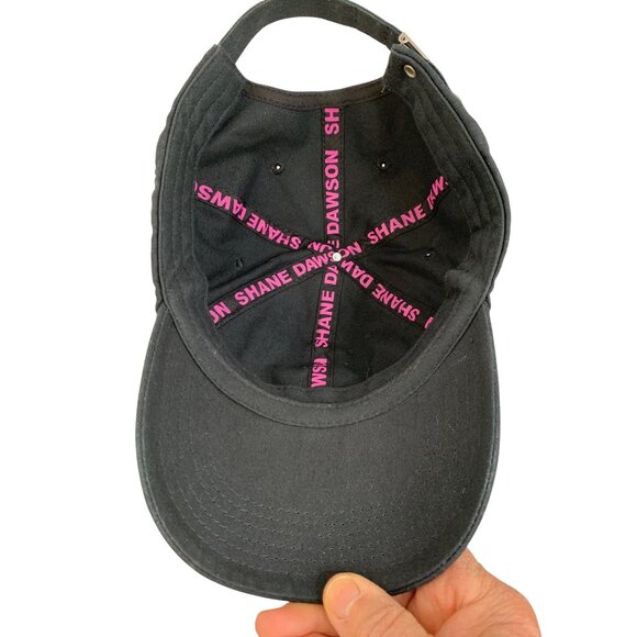 Shane Dawson Pig Embroidered Adjustable Dad Hat Cap Black & Pink EUC 8234 - Picture 3 of 9